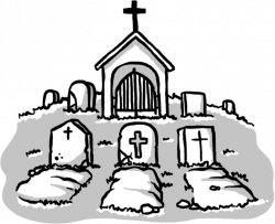 Cemetery Grave Drawing Tomb Clip art - Hand-painted cemetery 745*606 ...