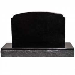 Photo Engraved Small Granite Headstone- Traditional Style 16x10.5