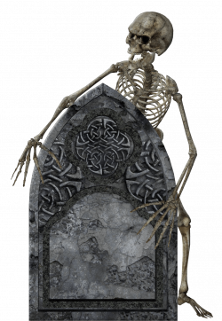 Headstone and Skeleton transparent PNG - StickPNG