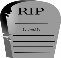 Rest In Peace Word Graveyard Stone Clip Art at Clker.com - vector ...