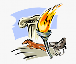 Torch Clipart Ancient - Olympic Games Ancient Greece Clipart ...