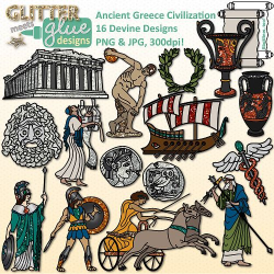Ancient Greece Clip Art: Mediterranean Sea Civilization ...