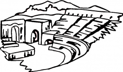 Greek theater coloring page | Teaching | Ancient greek ...