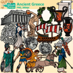 Ancient Greece Clip Art: Mediterranean Sea Civilization {Glitter Meets Glue}