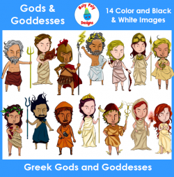 Greek Gods and Goddesses Clip Art Set | Teaching Ideas ...