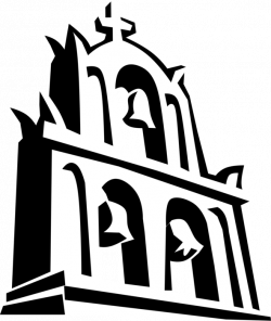 Three Church Bells, Santorini - Vector Image