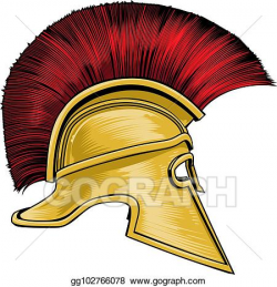 Vector Illustration - Spartan ancient greek gladiator ...