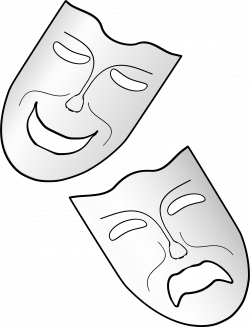 Clipart - Comedy and Tragedy