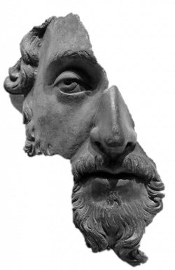 sticker cutout head sculpture greek greece vaporwave...