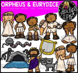 Orpheus and Eurydice - Greek Myth Clip Art Bundle {Educlips Clipart}