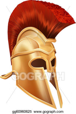 Vector Art - Trojan helmet. EPS clipart gg60960625 - GoGraph