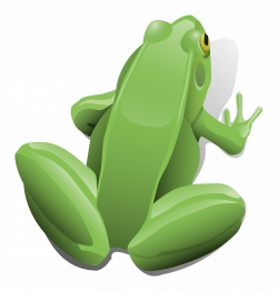 Clipart - Green sitting frog