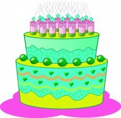 Birthday Cake A | Free Images at Clker.com - vector clip art online ...