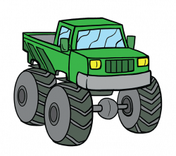 How to Draw a Monster Truck in a Few Easy Steps | Easy Drawing Guides