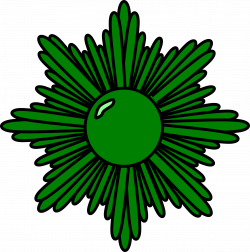 Clipart - Green starburst
