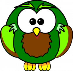 Dark Green Owl Clip Art at Clker.com - vector clip art online ...