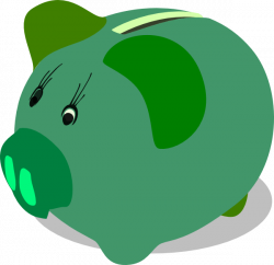Green Piggy Bank Clip Art at Clker.com - vector clip art online ...