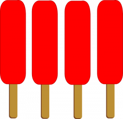 4 Red Single Popsicle Clip Art at Clker.com - vector clip art online ...