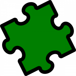 Green Puzzle Piece Clip Art at Clker.com - vector clip art online ...