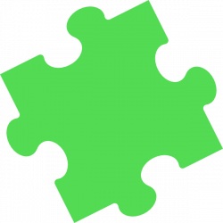 Jigsaw Puzzle Piece - Green Clip Art at Clker.com - vector clip art ...