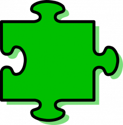 Green Puzzle Piece Clip Art at Clker.com - vector clip art ...