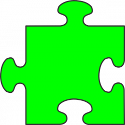 Green Puzzle Piece Clip Art at Clker.com - vector clip art online ...