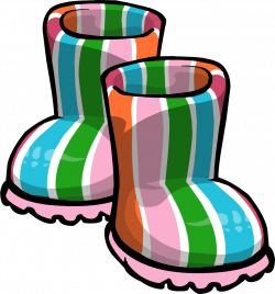 Pink Striped Rubber Boots | Club Penguin Wiki | FANDOM powered by Wikia