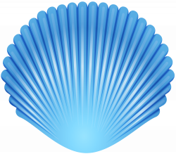 Blue Seashell Transparent PNG Clip Art Image | Gallery Yopriceville ...