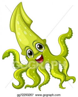 Vector Art - Squid. Clipart Drawing gg72293267 - GoGraph
