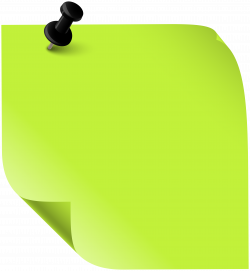 Sticky Note Green PNG Clipart - Best WEB Clipart