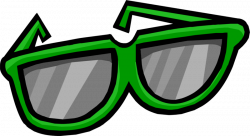 Image - Giant Green Sunglasses.png | Club Penguin Wiki | FANDOM ...