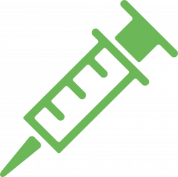 Syringe Injection The Noun Project Icon - Green needle tube 2106 ...