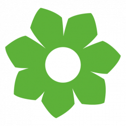 Green flower icon 1 - Transparent PNG & SVG vector