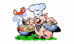 Barbecue Clipart Pig Bbq - Pig Bbq Chef {#4311264} - Pngtube