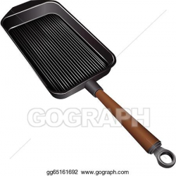 Vector Art - Grill pan. Clipart Drawing gg65161692 - GoGraph
