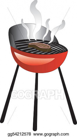 EPS Illustration - Barbecue smoke grill. Vector Clipart ...