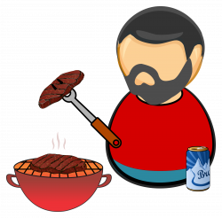 Clipart - Barbecue guy