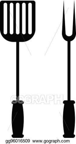 Vector Art - Bbq or grill tools icon. Clipart Drawing ...