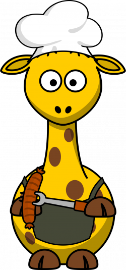 Clipart - Giraffe Barbecue