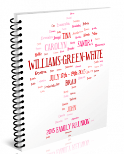 Family Tree Art design for Family Reunion Booklets....created in ...