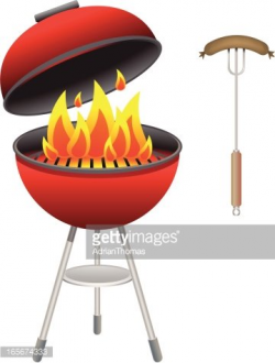 Cooking With Fire Barbecue Bbq Icon Set premium clipart ...
