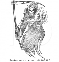 Grim Reaper Clipart #1403386 - Illustration by Vector ...