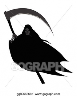 Vector Art - Grim reaper. Clipart Drawing gg80548687 - GoGraph