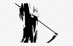 Reaper Clipart - Black And White Grim Reaper - Png Download ...