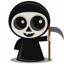 Grim Reaper SVG scrapbook cut file cute clipart files for ...
