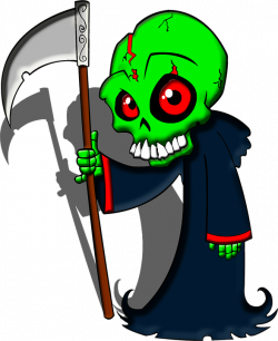 Free photo Cartoon Grim Reaper Scythe Death Skeleton - Max Pixel