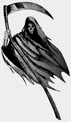 Grim reaper illustration, Death , Grim Reaper transparent ...