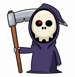 Clip Art Library Cliparts - Cute Grim Reaper Free PNG Images ...
