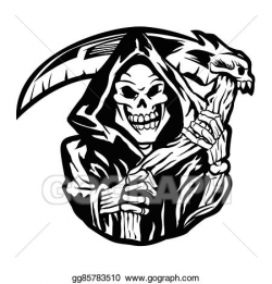 EPS Illustration - Grim reaper sign. Vector Clipart ...
