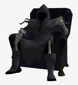 Grim Reaper Clipart Life Size - Throne PNG Image ...